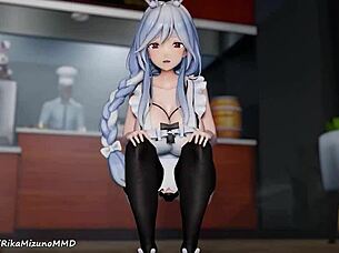 Pekomama Performs Connection Dance In Mmd R-18 Virtual Youtuber
