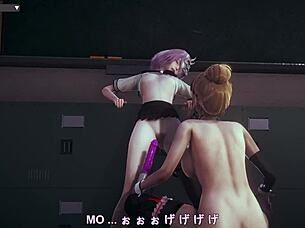 i love this hentai uniform scene so much