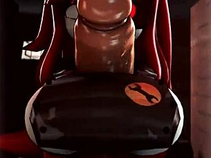 Flexi lesbian gymnast gets stretched by her girlfriend during workout