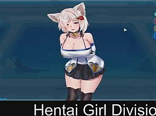 Neko leads the girl division in hentai adventures