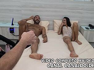 i feel so excited sharing this asian pornstar karolzinha in a hotel threesome, her tight pussy taking big black cock doggystyle with natural tits bouncing wildly