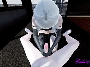 nier automata a2 receives multicum