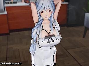 Pekomama Performs Connection Dance In Mmd R-18 Virtual Youtuber