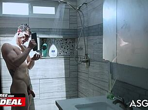 i watched hot jocks jay tee n aiden ward get into a fight that turned into rough gay bareback sex in the dorm room