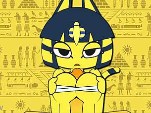 i love this original ankha animation, so sexy and fun.