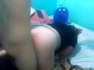 She suck me while we do webcam and fuck doggy style