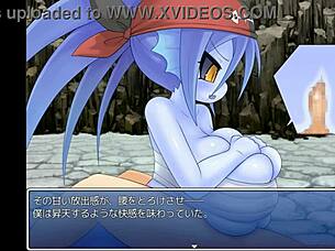 Imp with big tits in intriguing scene.