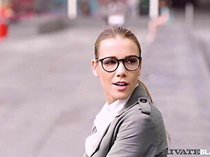 Horny babes Alexis Crystal and Sofi Goldfinger share monster cock in titty fuck and cumshot