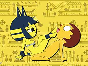 i love this original ankha animation, so sexy and fun.