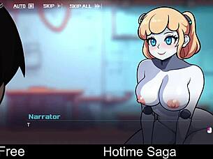 in the hotime saga, players engage in dating and erotic adventures in rich anime world
