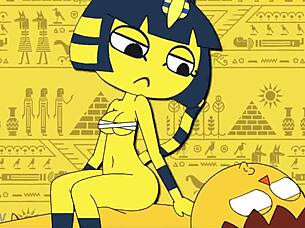 i love this original ankha animation, so sexy and fun.