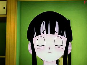 Chichi Fucks Gohan And Goku In Threesome!