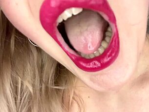 what's your secret obsession with those lips? huge tongue in lingerie?