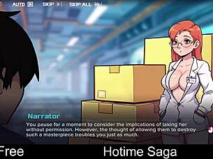 in the hotime saga, players engage in dating and erotic adventures in rich anime world