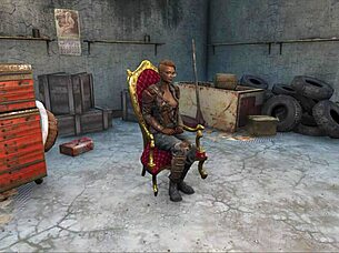 I Fallout 4, den brune heltinnen KREV tronen med intens KNULLING i denne 3D tegneserie hentai scenen