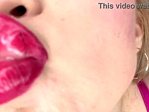 what's your secret obsession with those lips? huge tongue in lingerie?