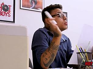 Young Stud Assfucks Boss In POV Anal