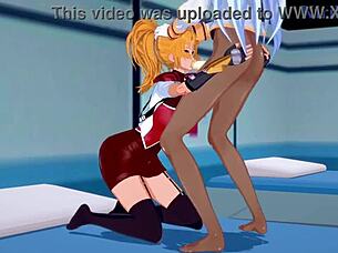 setsuko ohara, excellen browning, and ruri hoshino in intense futanari lesbian sex from super robot wars hentai