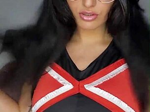 claudia bavel strips and fingers wet pussy