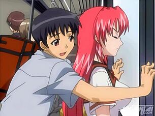 hentai - wanna touch my busty step sister in this crowded train scene?