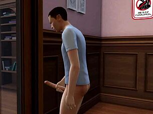 Sims 4 Forrest Hump Parody Shemale Blowjob