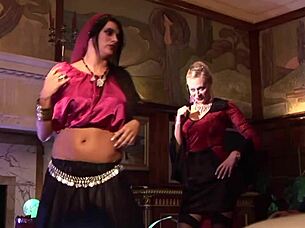 Brunette's Funeral Turns Into Group Sex Fuck Fest!