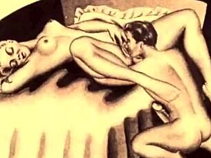 Vintage Erotic Drawings from Retro Anime Cartoon Collection