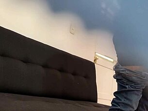 Miranda skips classes to ride neighbor's cock in public upskirt