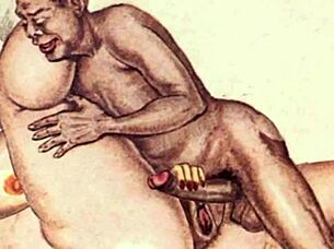 These vintage erotic anime drawings are packed with steamy hentai action and retro charm.