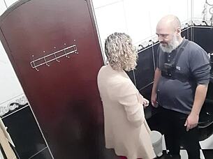 He Paid to Film Lesbian Sucking and Fucking in Bar's Bathroom