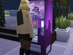 After coffee with a friend, he fucks her in the bathroom teasingly