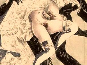 i found this vintage erotic illustration in an old cartoon book, it's so sexys