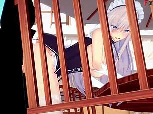 belfast invites me to lunch in azur lane full movie pov on sheer fantasyking3