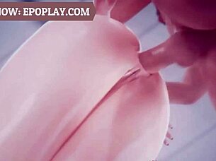 3D Gorgeous Booty Gets Creampied In Anime Game With Horny Cartoon Ass