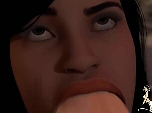 2D & 3D Milf Takes BBC In Every Hole!