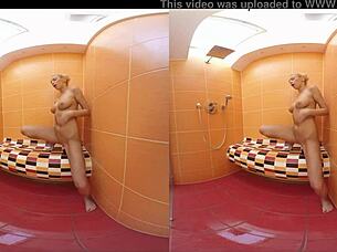 Karol Lilien gets hot for your cock in the shower and room.