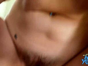 Angel Young feels excited invading privacy and seeing alex jerk to her big tits.