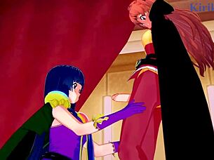 Sylphiel and Lina explore futanari in Slayers