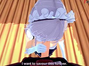 belfast invites me to lunch in azur lane full movie pov on sheer fantasyking3