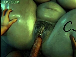 alcina dimitrescu from resident evil gets fucked by a black man with big cock.