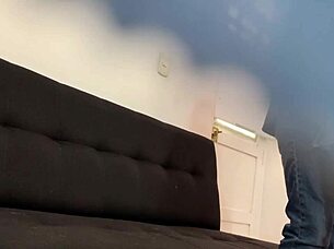 Miranda skips classes to ride neighbor's cock in public upskirt