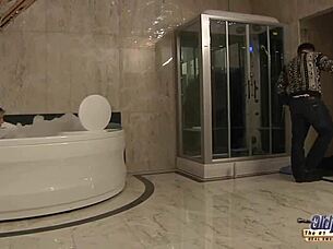 I enjoy beautiful young pussy in deep sex with old grandpa's cock