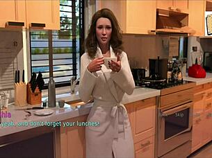 A wife and her mother-in-law share a homemade moment