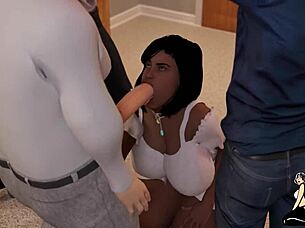 2D & 3D Milf Takes BBC In Every Hole!