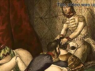 i found this vintage erotic illustration in an old cartoon book, it's so sexys