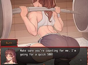 harem game ep 20 gym exposes pussy