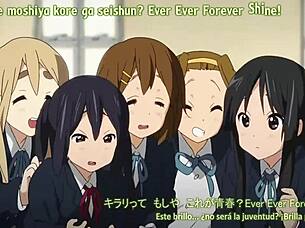 Episode 25 of K-on 2 with anime characters and music scenes