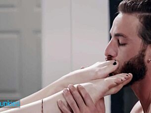 British amateur slut Lily Phillips gets creampie'd by a Russian for the first time - Alex Mack