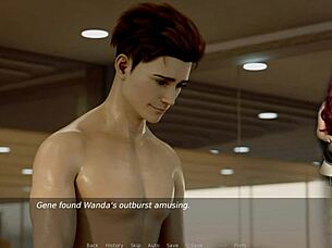 ms denvers cosplays as seductive mother in law with big tits in anime episode 49, teasing old milf fantasies