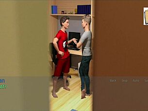 Blonde wife and stepmother shows off big tits and ass in homemade lingerie video